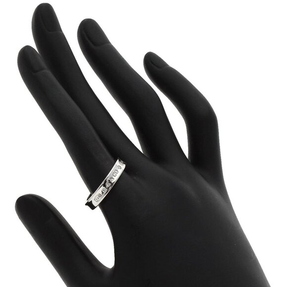 TIFFANY & CO. 18k White Gold Diamond Ring - Picture 5 of 8